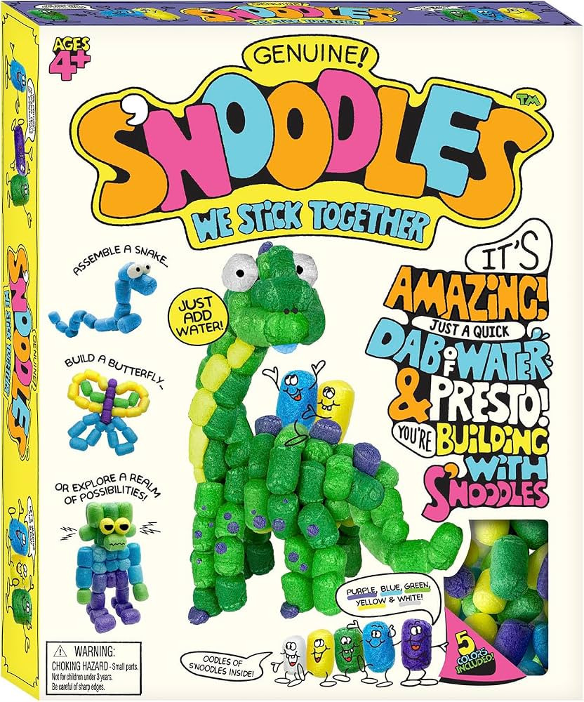 Schylling S’Noodles - Creative Building Craft Kit - Just Add Water - Ages 4 and Up - One Kit | Amazon (US)
