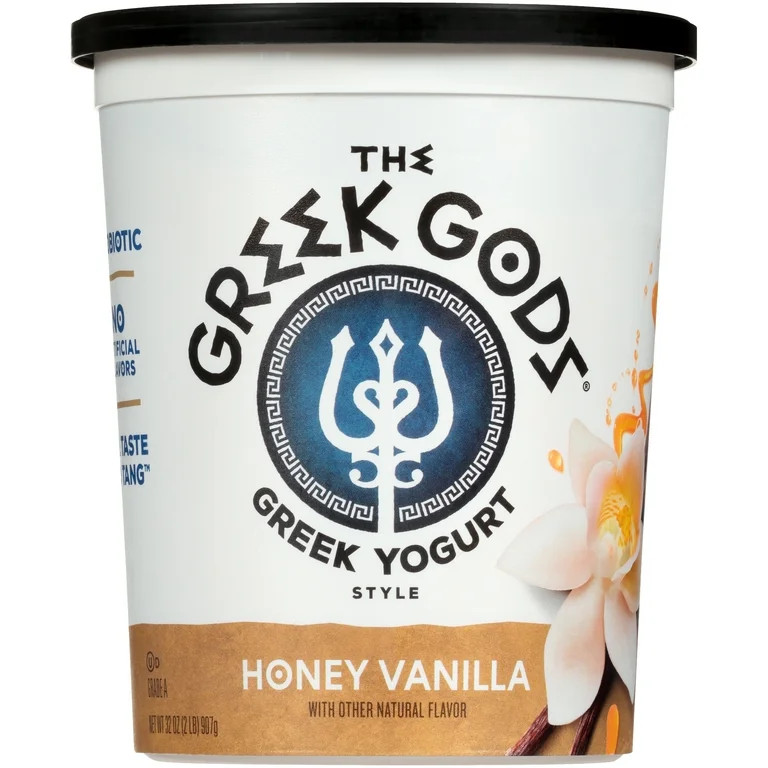 The Greek Gods Probiotic Honey Vanilla Greek Yogurt, 32 oz | Walmart (US)