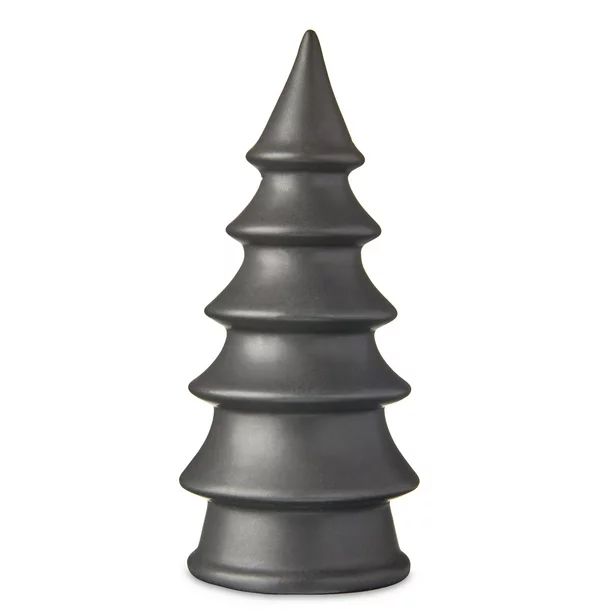 Holiday Time Medium Black Ceramic Tree Tabletop Decor, 7 inches - Walmart.com | Walmart (US)