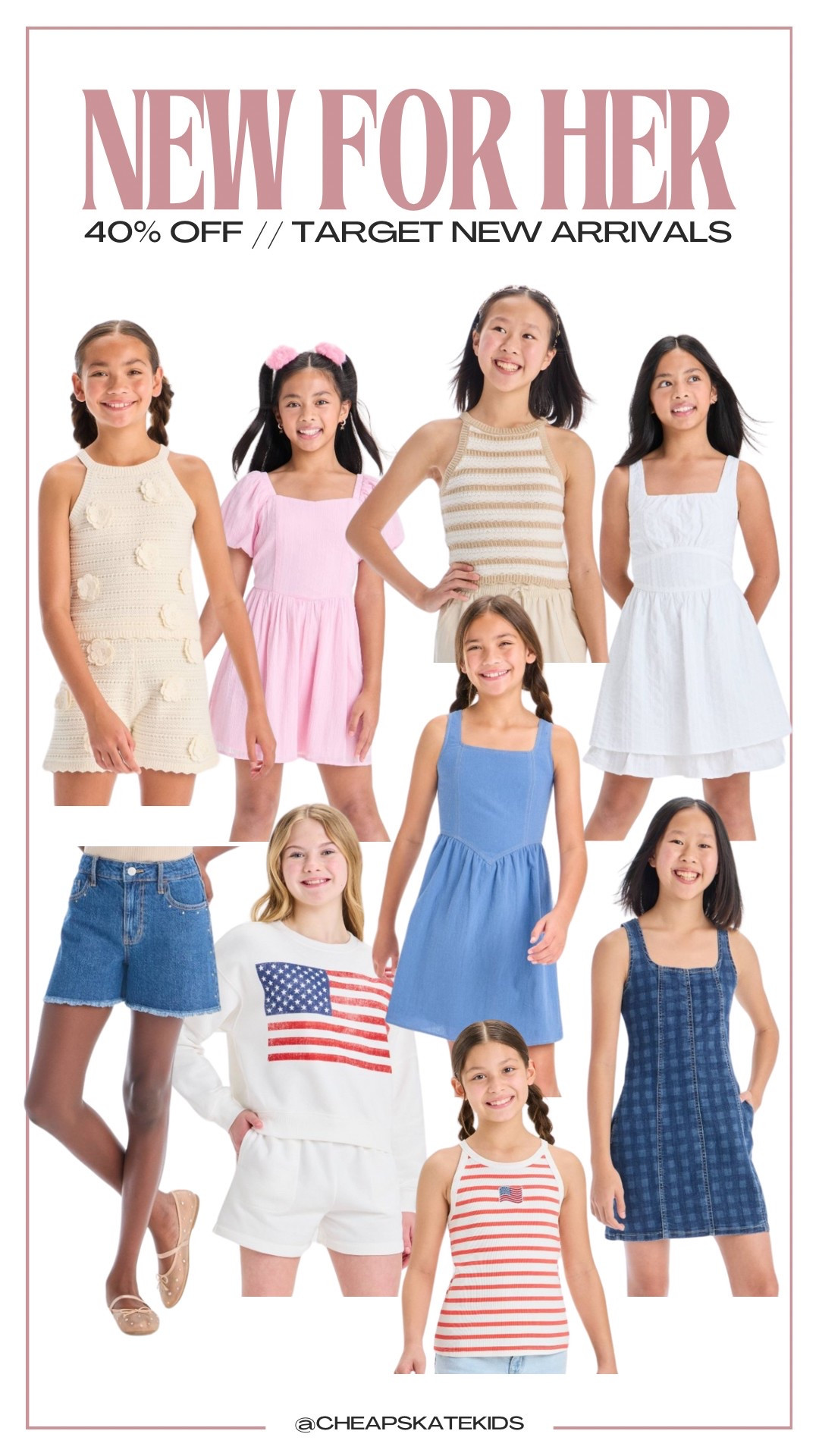 40% off target new arrivals for girls! 

#LTKFamily #LTKSaleAlert #LTKKids