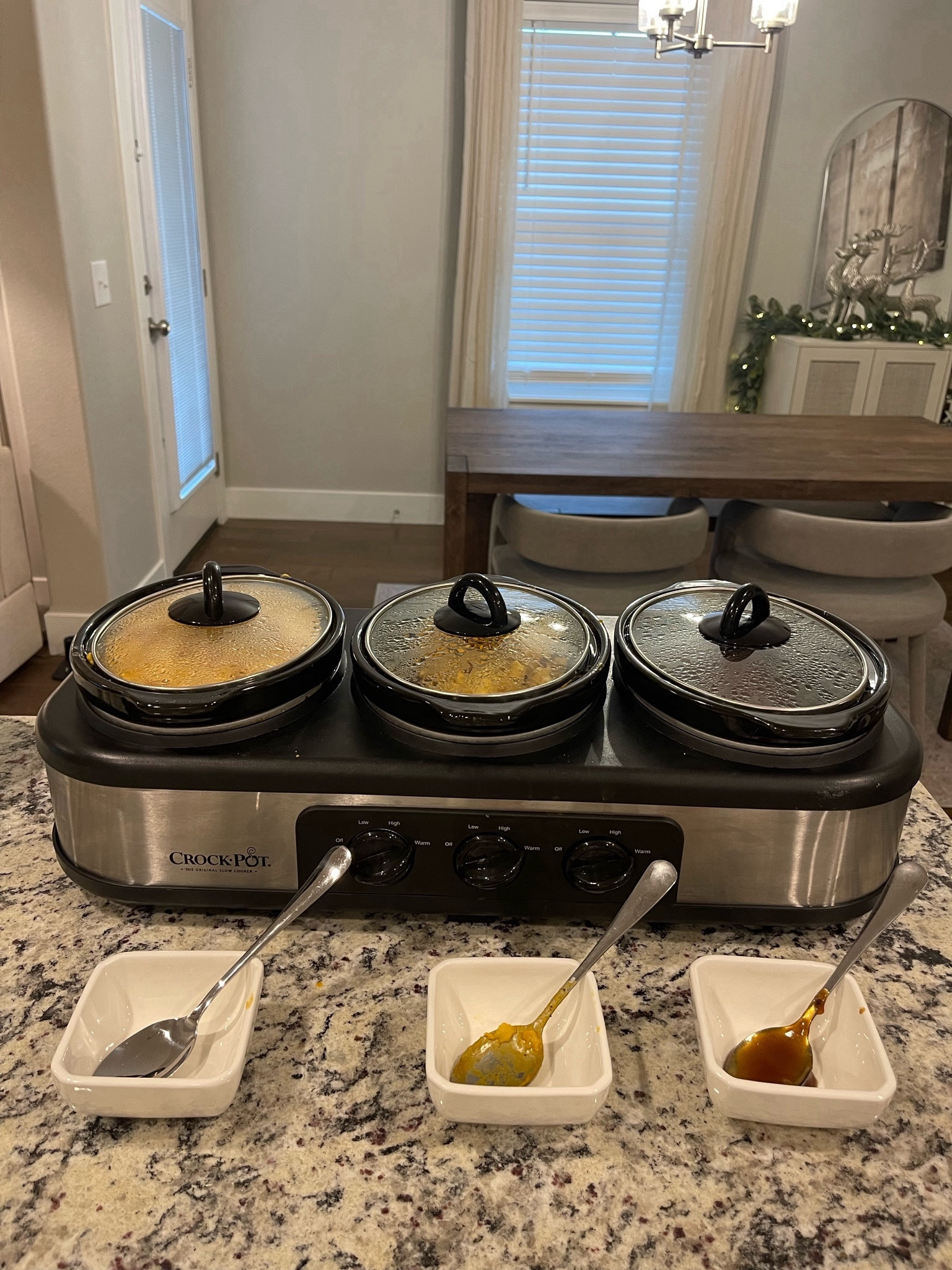 Love this 3-compartment crockpot! Especially for entertaining around the holidays & on game days 🏈🎄🎅🏼🥂 would also make a great gift! 

#LTKfindsunder50 #LTKHoliday #LTKCyberWeek