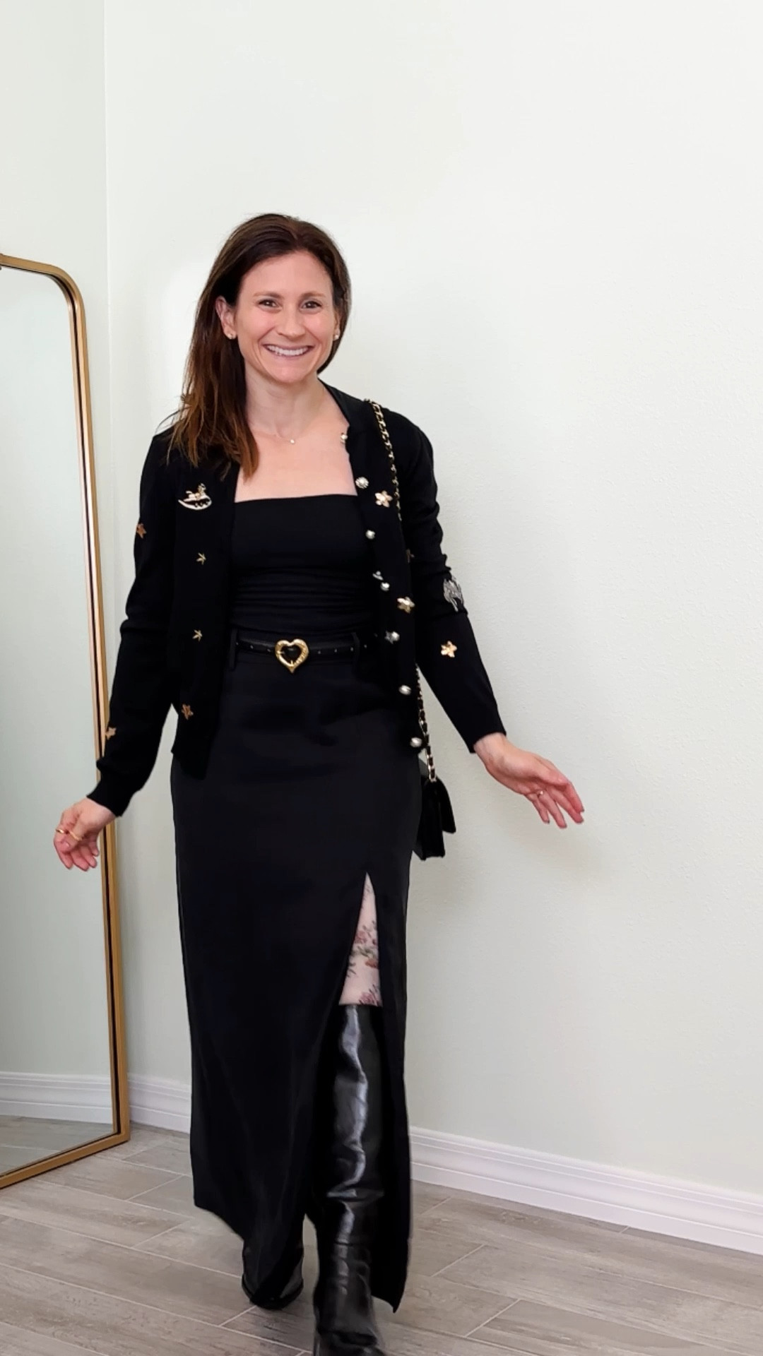 Applique black sweater for date night -> cirque performance show

#LTKSeasonal #LTKOver40 #LTKWatchNow