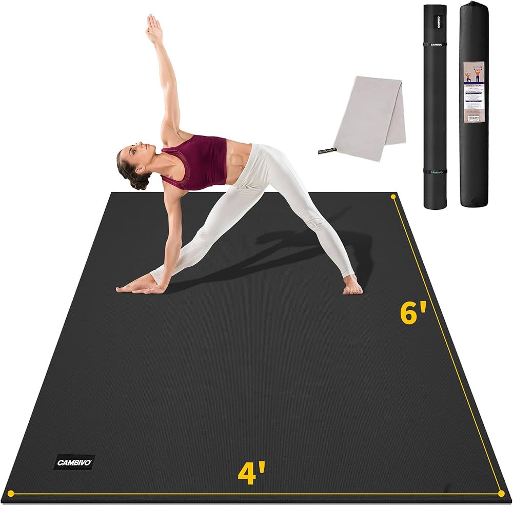CAMBIVO Yoga Mat for Women and Men, Extra Long and Wide Exercise Mat(72"x48"/84"x30"), Large Non ... | Amazon (US)