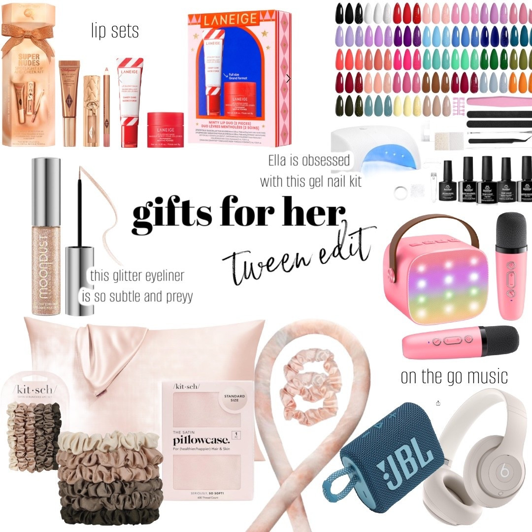 ✨ Tween Holiday Gift Guide ✨
Beauty favorites they’ll love, music they can take anywhere, and the viral do-it-at-home gel nail kit every tween is begging for this season. 🎁💅🎧
Perfect picks to make their holidays extra fun + festive!

#TweenGiftGuide #HolidayGifts #GiftsForTweens #TweenStyle #BeautyGifts #NailKit #GelNailsAtHome #MusicOnTheGo #ViralGifts #HolidayShopping 

#LTKHoliday #LTKCyberWeek #LTKGiftGuide