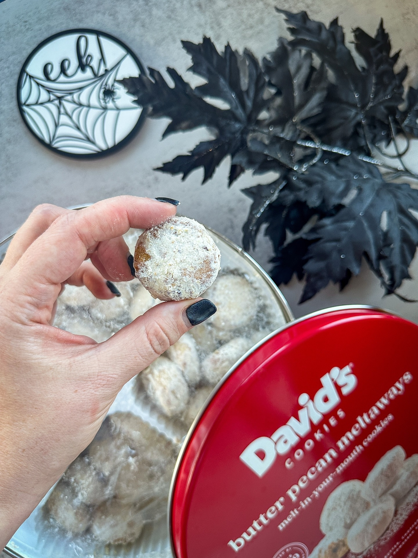 Beware… one bite and you’ll be under their spell! 😈 These Butter Pecan Melts from @davidscookies are perfect for your Halloween spread. What spooky name would you give them on your party menu? 🕷️🍪

You can use code TMJ site-wide to get 20% off your order with David’s Cookies! 

.

#DavidsCookies #HalloweenParty #SpookySeason #SweetTreats #FallVibes