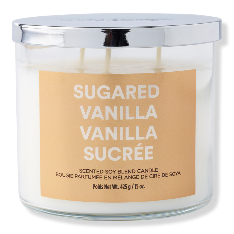ULTA Sugared Vanilla Scented Soy Blend Candle | Ulta Beauty | Ulta