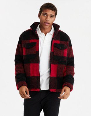 AE Sherpa Zip-Up Jacket | American Eagle Outfitters (US & CA)