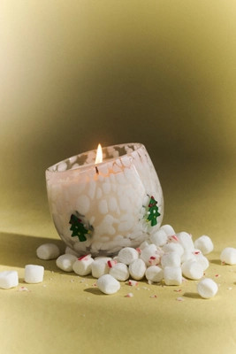 Christmas Tree Festive Icon Woody Fresh Balsam & Cedarwood Glass Candle | Anthropologie (US)