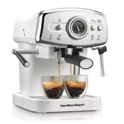 Hamilton Beach Slide & Lock Espresso Maker White | Belk