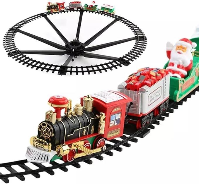 ZRYYWAN Christmas Electric Railway Can Be Installed On The Christmas Tree, Classic Christmas Trai... | Amazon (US)