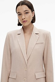 Tailored Yarn Dye Single-Breasted Blazer | Witchery (AU)
