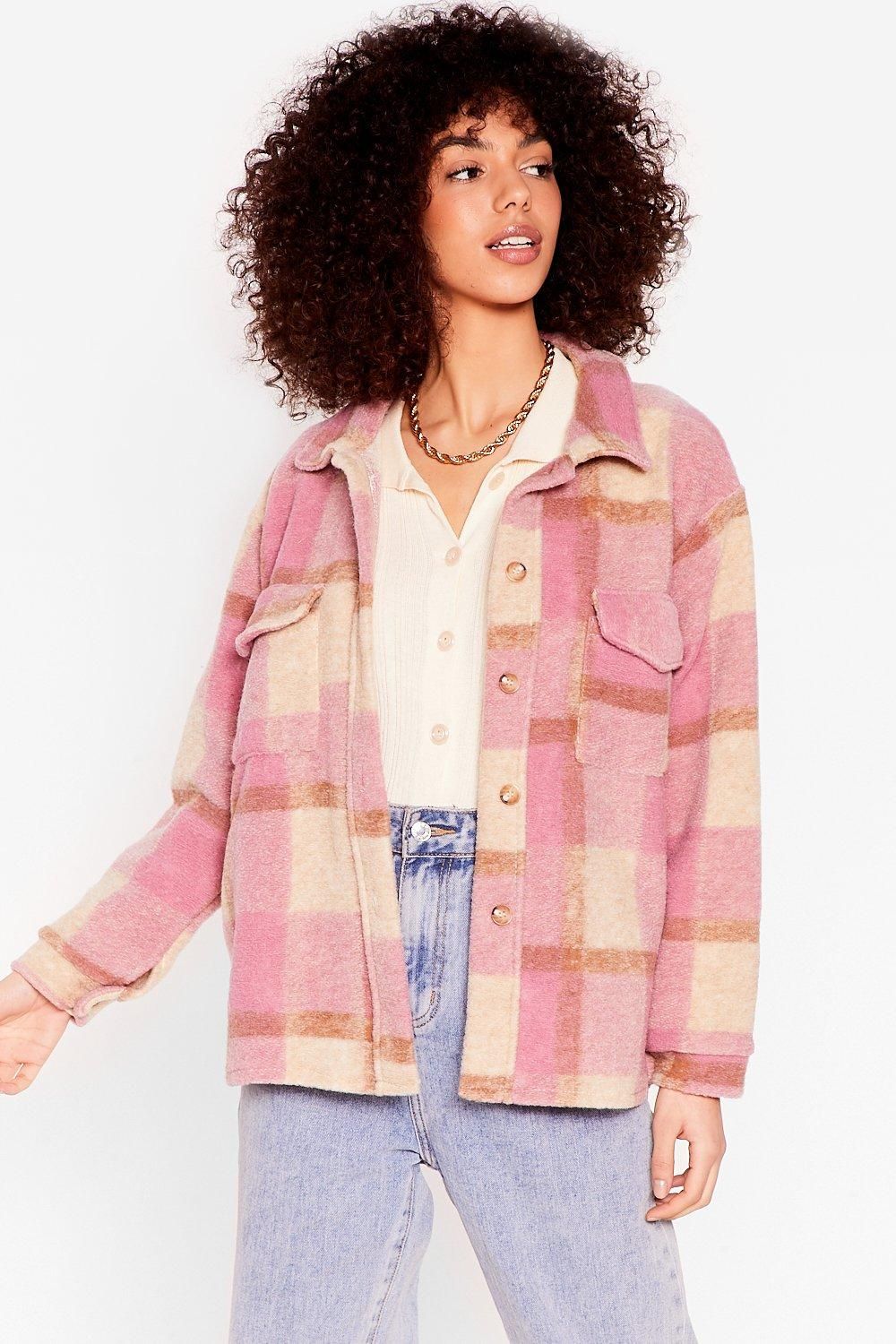 Checkin' You Out Faux Wool Oversized Jacket | NastyGal (US & CA)