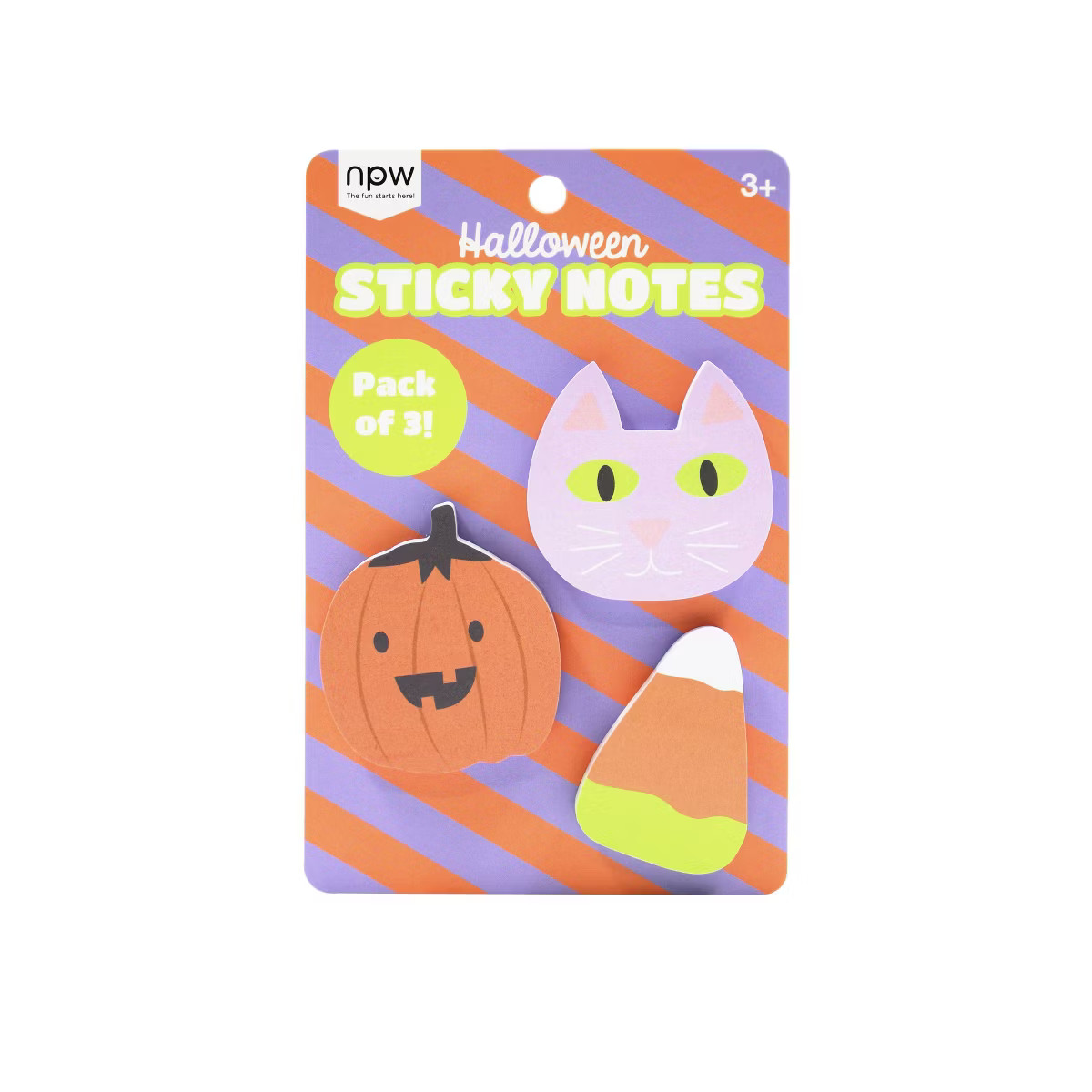NPW 3pk Halloween Character Sticky Notes | Target