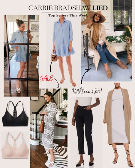 This week’s top 5 bestsellers - two short dresses ON SALE, the best coatigan that exists, everyday wireless bra and class Levi’s -