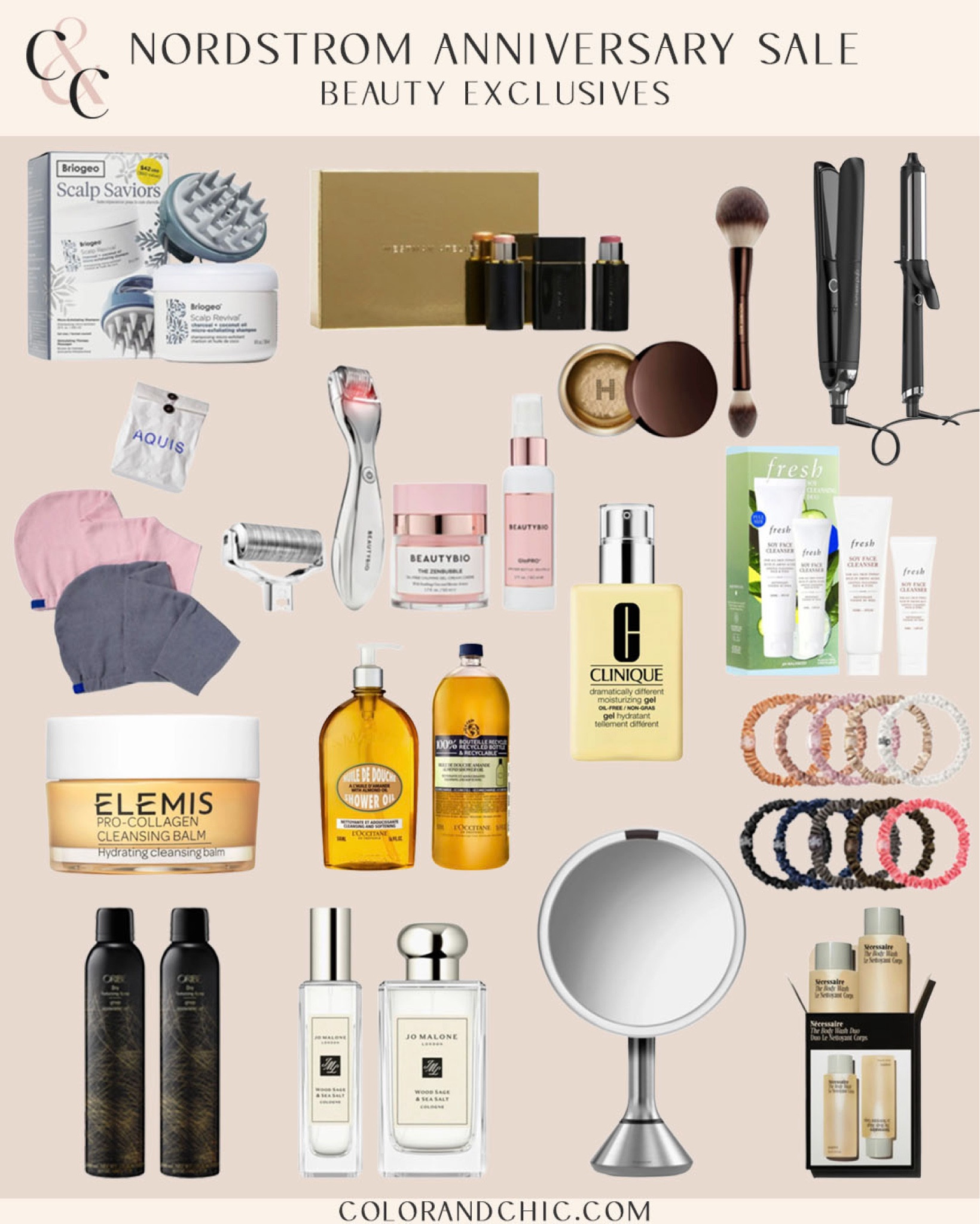 Nordstrom Anniversary Sale beauty exclusives! Open to everyone today. Includes my favorite Elemis facial cleanser, simplehuman mirror, glo pro facial, necessaire 

#LTKSaleAlert #LTKxNSale #LTKBeauty