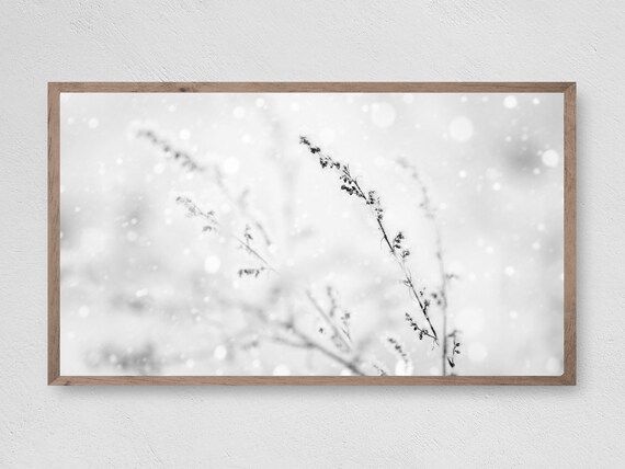 Samsung Frame TV Art, Winter Reeds, Instant Download, Winter, Christmas, Snow, Frame TV Art, Sams... | Etsy (US)