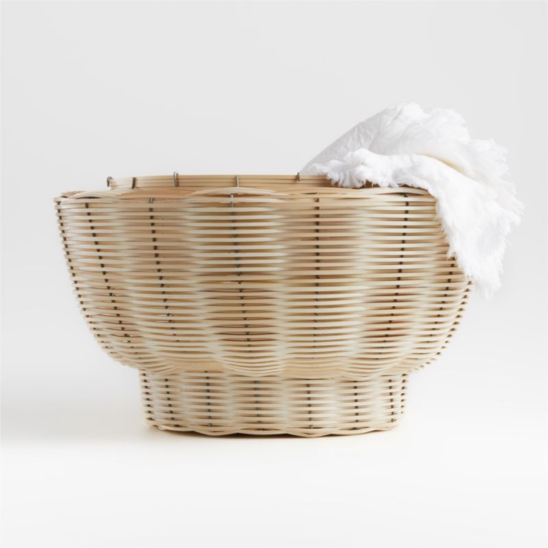 Mo's Crib Handwoven Natural Basket + Reviews | Crate & Barrel | Crate & Barrel