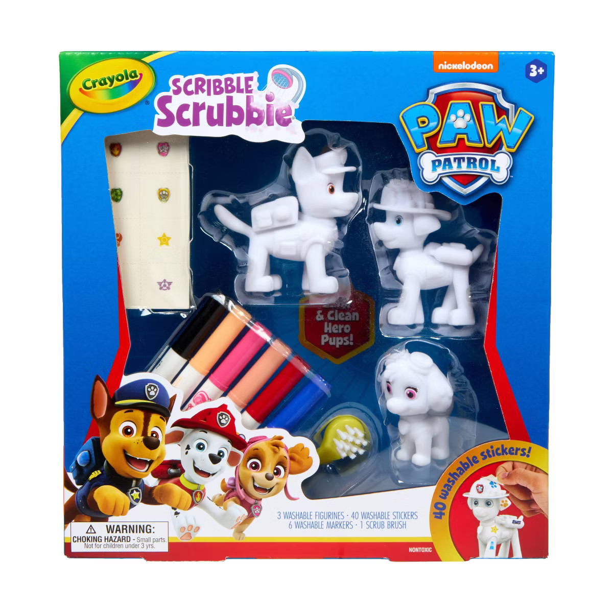 Crayola 3ct Scribble Scrubbie Paw Patrol | Target