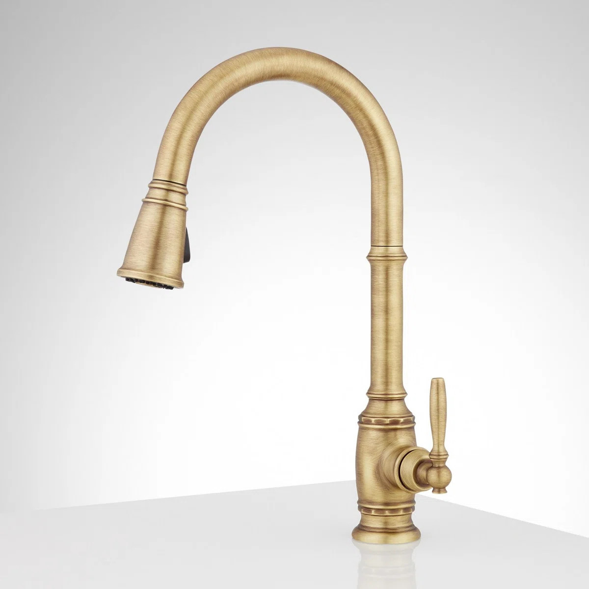 Give your kitchen the ultimate traditional centerpiece with the Pull-down faucet. Its high-arch, ... | Wayfair North America
