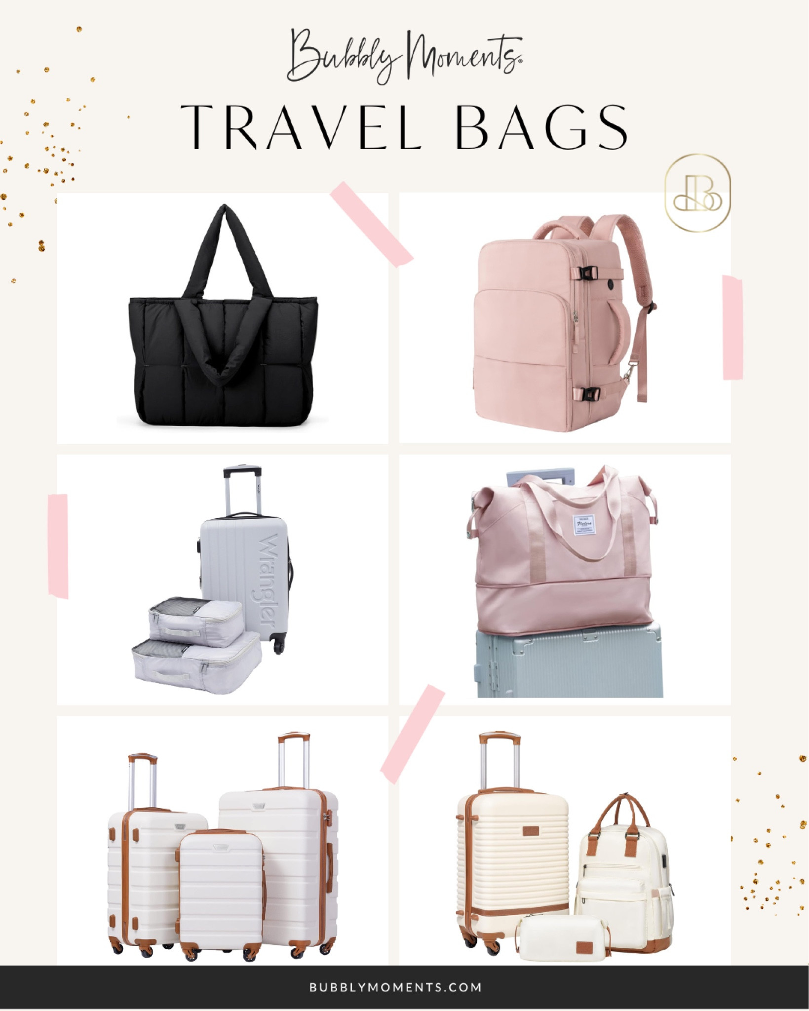 Explore the world with our versatile travel bags, designed to seamlessly blend style and functionality. Whether you’re embarking on a weekend getaway or a month-long adventure, these bags offer ample storage, durable materials, and smart organization features to keep your essentials secure and easily accessible. Travel in comfort and confidence with bags that are as resilient as your spirit of adventure. 

#TravelBags #AdventureGear #ExploreTheWorld #TravelInStyle #TravelEssentials

#LTKtravel #LTKsalealert #LTKstyletip