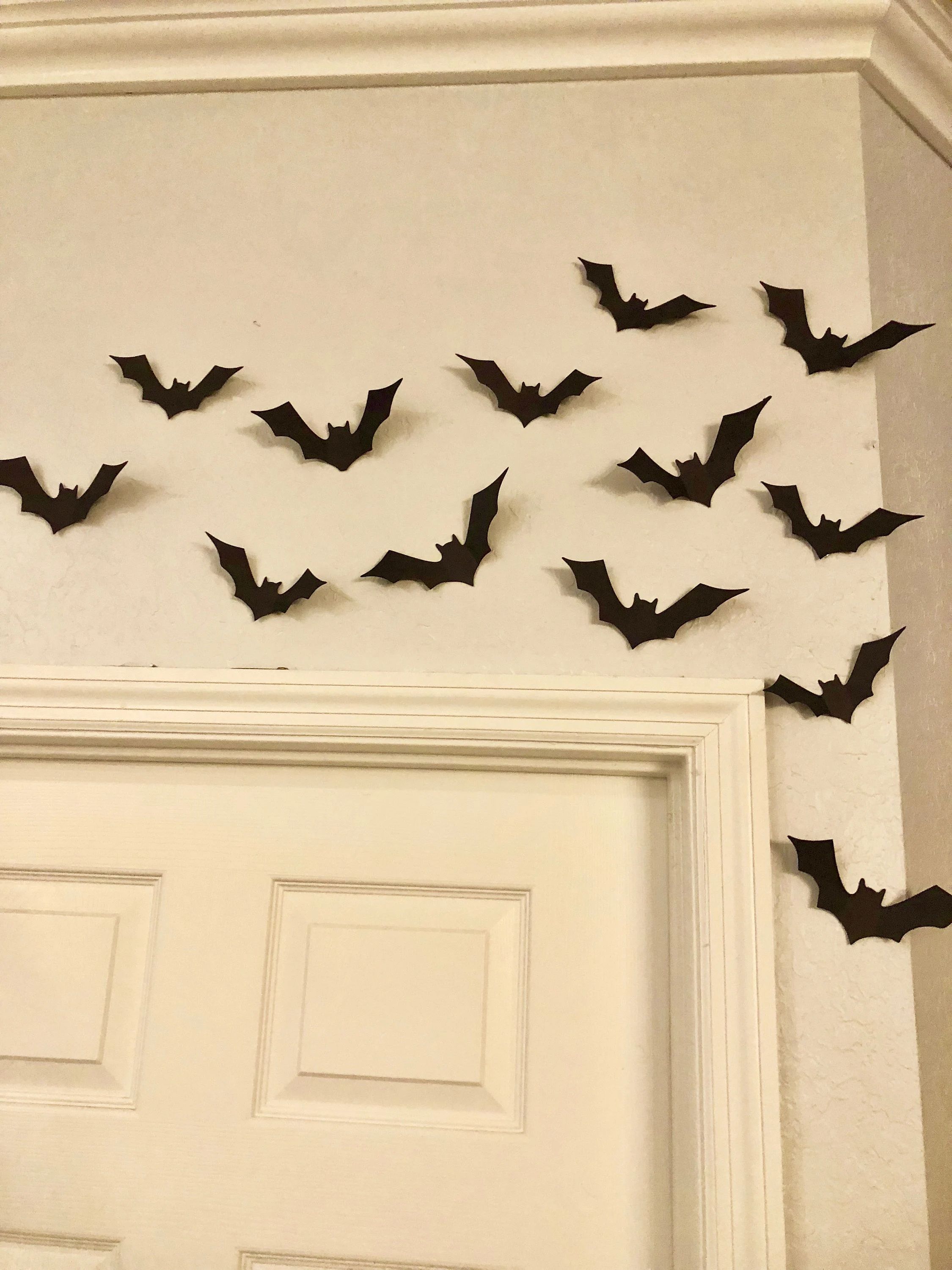 Black Bats, Halloween Bats, Wall Bats, Card stock Bats, Cut-outs, Halloween Wall Decorations, Paper  | Etsy (CAD)