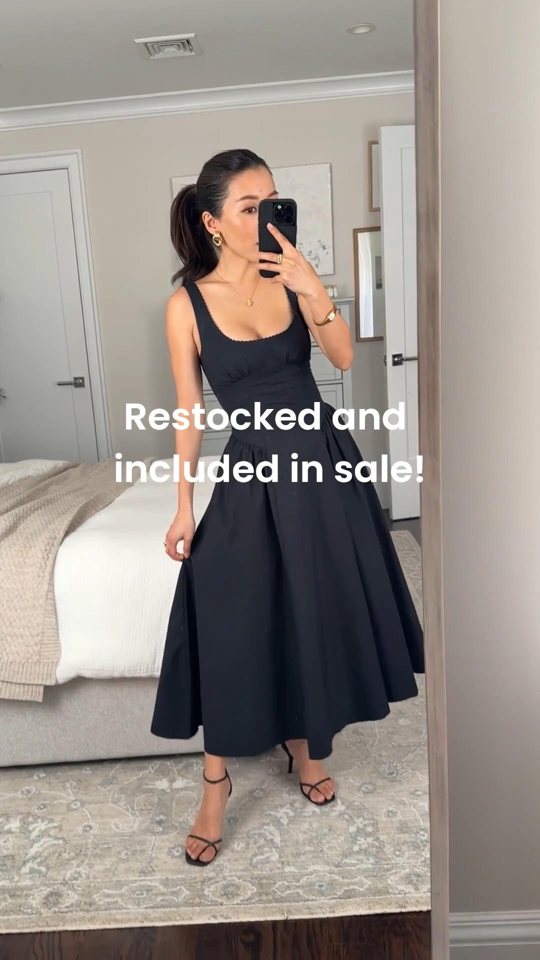 Sizing below! bestselling spring dress is back and part of the sale 
• Abercrombie Bra-Free Midi Dress size XXS petite. 100% cotton, shapely bodice, adjustable straps, stretch panels on both sides, and pockets. has light removable padding and the cut suits smaller chests

• old Reformation strappy sandals

Petite friendly maxi dress, little black dress , family photos cotton dress, spring 2026 summer vacation style


#LTKPetite #LTKSaleAlert #LTKootd