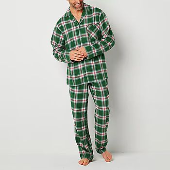 North Pole Trading Co. Mix & Match Plaids Family Mens Long Sleeve 2-pc. Pant Pajama Set | JCPenney