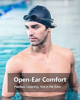 Bone Conduction Headphones Swimming, Built-in 32G Memory IP68 Waterproof Sports Headphones, Wirel... | Amazon (US)
