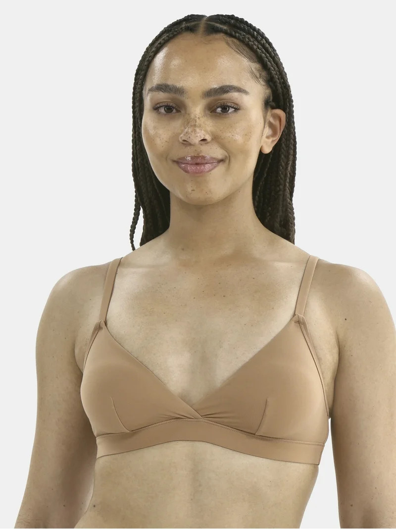 No Boundaries Women's Fit Stretch Triangle Bralette, Sizes XS-3XL | Walmart (US)