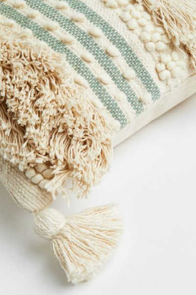 Tasseled Wool-blend Cushion Cover | H&M (US + CA)