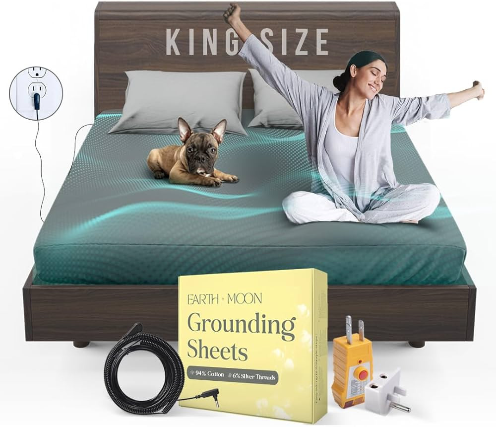 Amazon.com: Earth and Moon Grounding Sheets King Size 78x80x15, Soft & Comfortable Fitted Bed She... | Amazon (US)