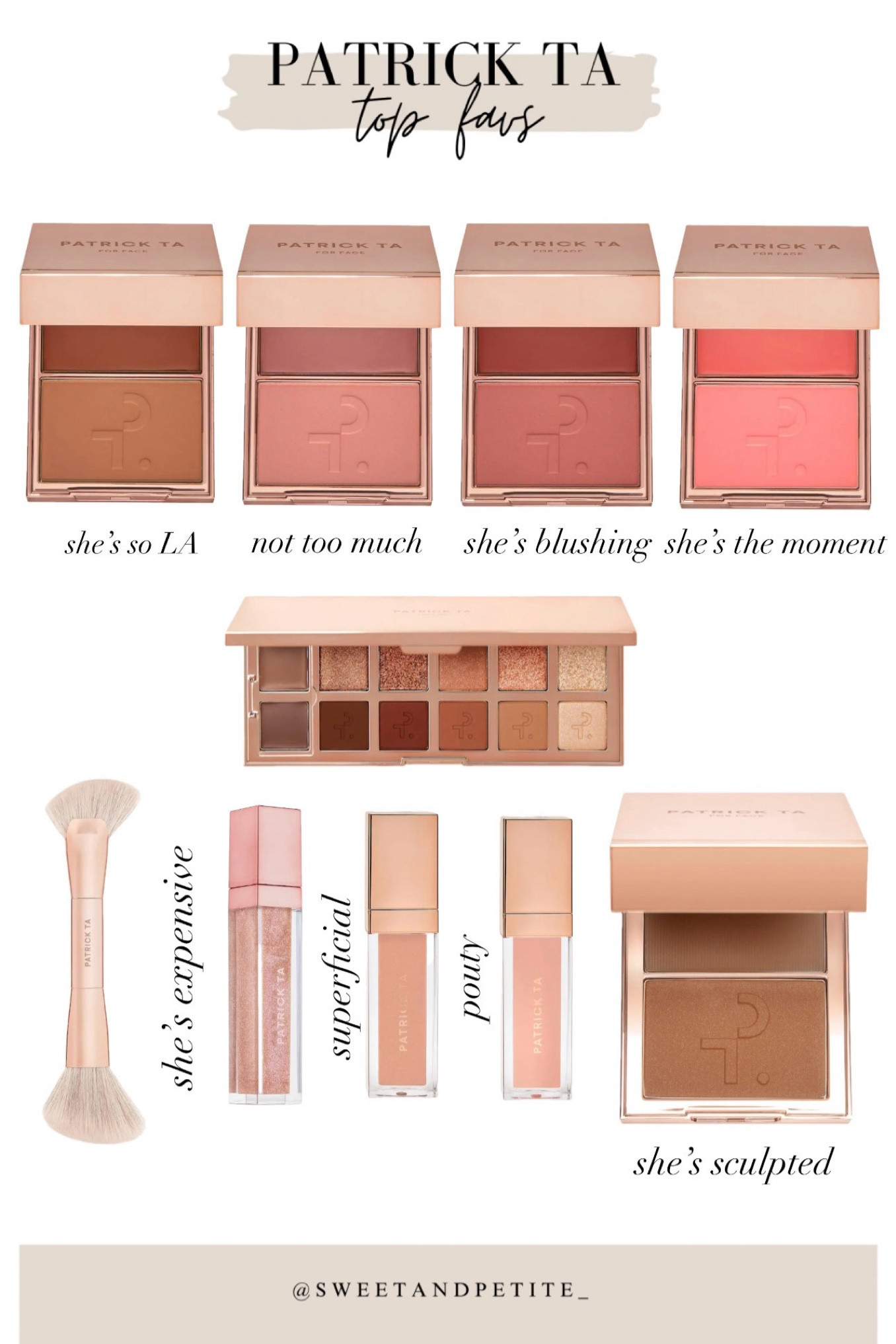 Patrick ta favorites - use code YAYSAVE for 10-20% off Sephora! Patrick ta doesn’t really have sales outside the Sephora sale so a great time to try his products! 

#LTKxSephora