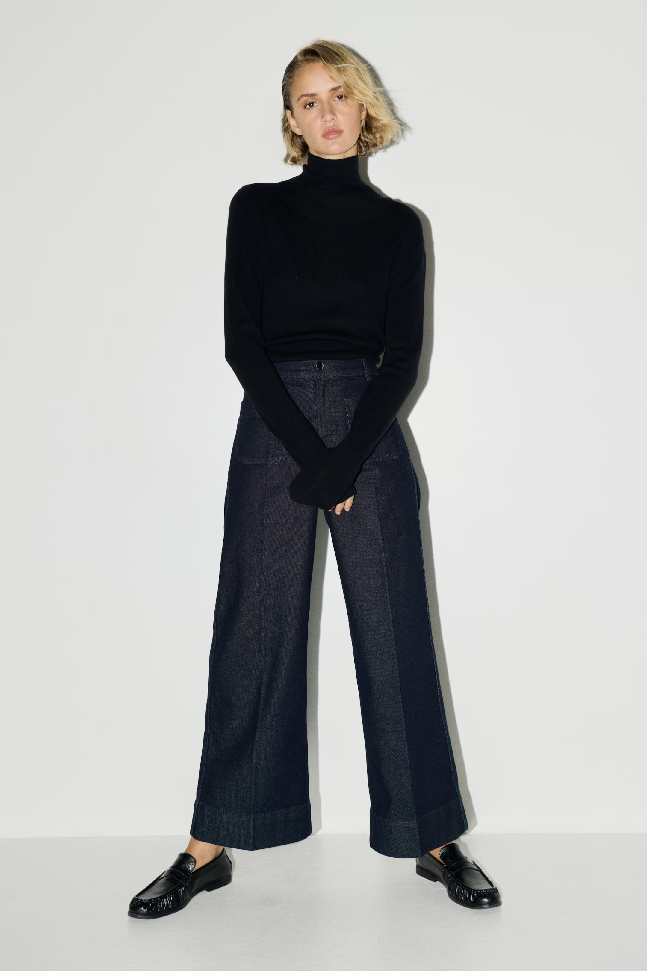 Wide High Ankle Jeans | H&M (US + CA)