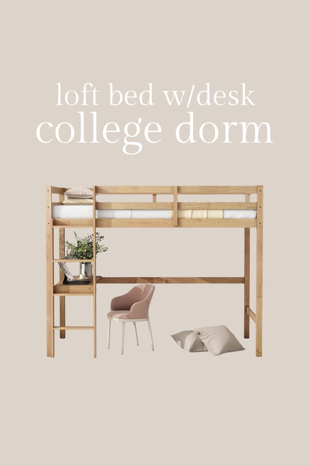 Loft bed with built in desk perfect for a college dorm room.

#LTKKids #LTKmomlife #LTKHome