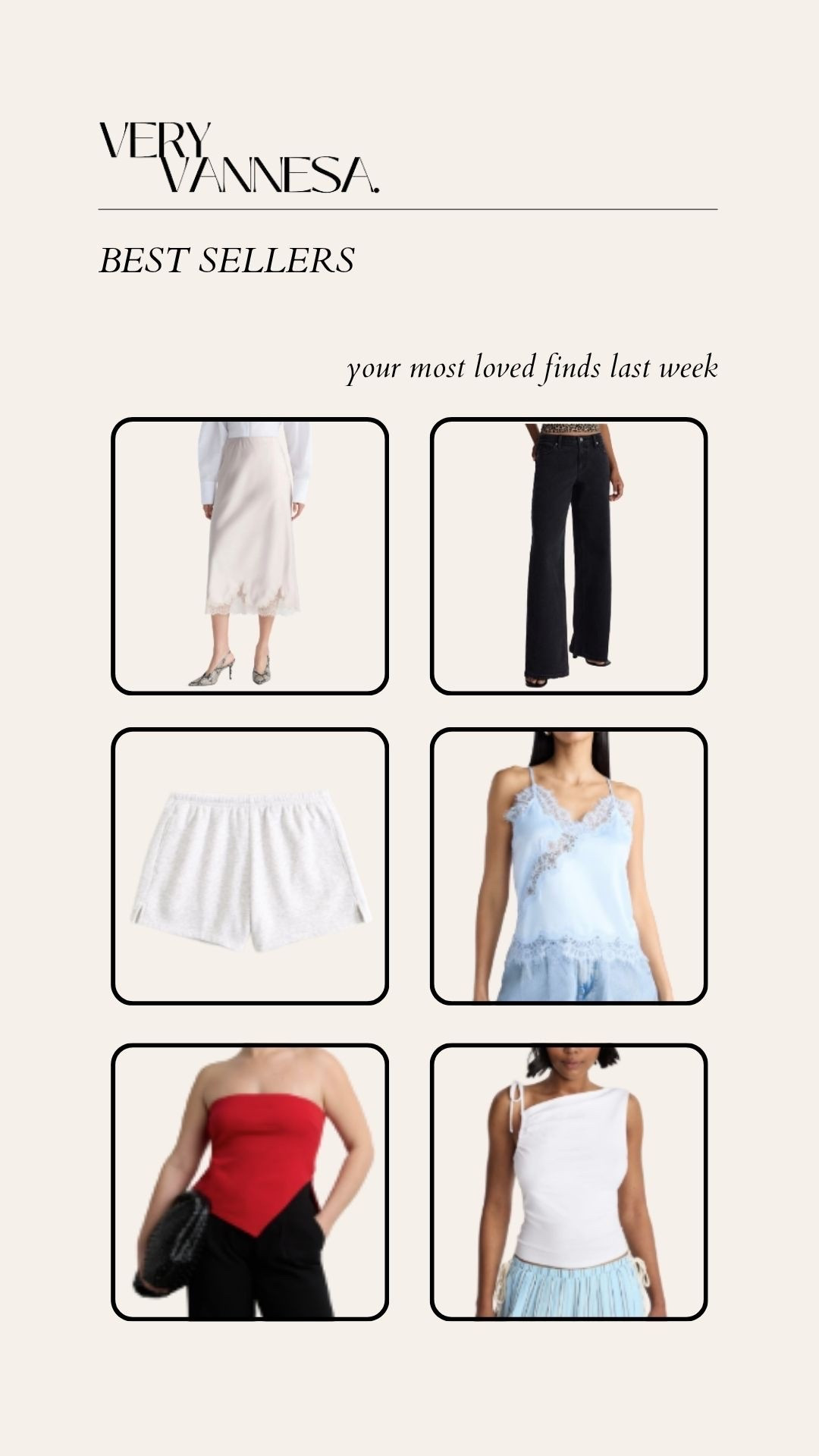 Your faves last week 
Walmart fashion finds 
Baggy jeans 
Sweat shorts 
Lace cami 
Strapless top 
Asymmetrical top

#LTKootd #LTKSaleAlert #LTKActive
