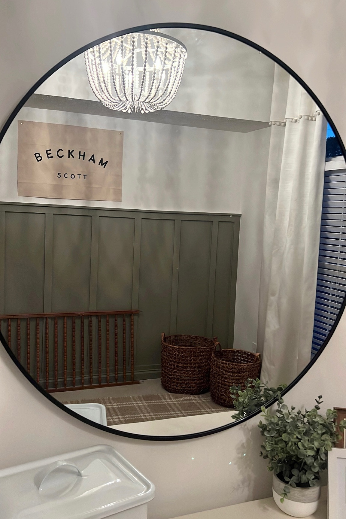 New favorite room in the house! We can’t wait for you sweet Beckham. #nursery 