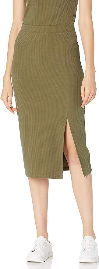 The Drop Women's Veronique High-Waist Slit Skirt | Amazon (US)