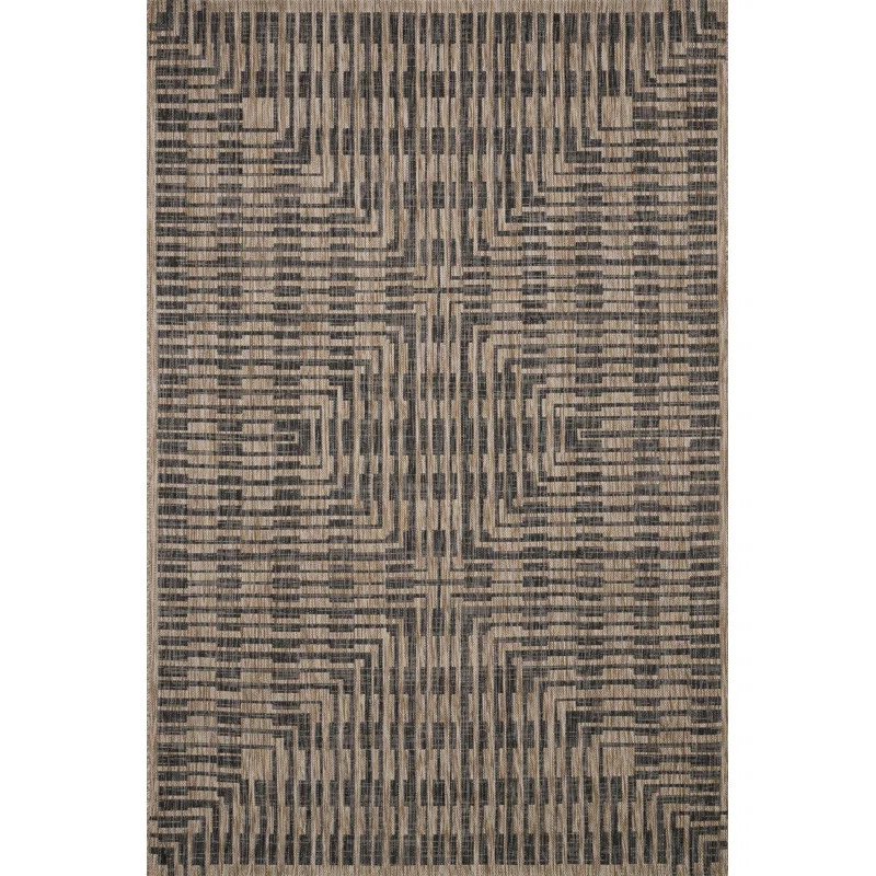 Newhall Polypropylene Brown/Black Indoor/Outdoor Rug | Wayfair North America