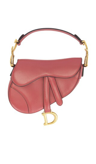 Dior Mini Saddle Bag in Mauve | Revolve Clothing (Global)