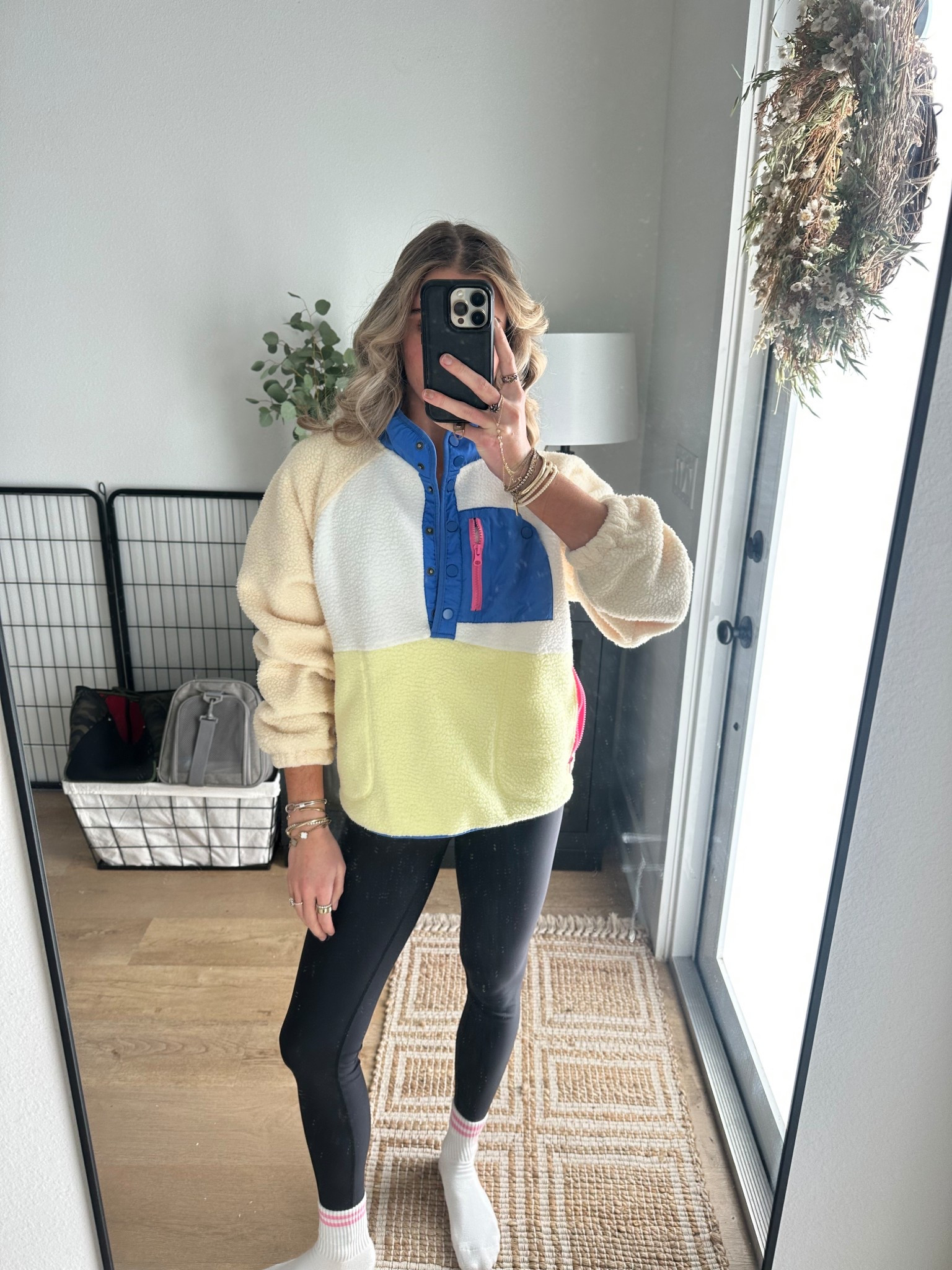 New without gear from 108 Sportif. Sculpt seamless compression leggings and the Chole two toned sports bra.  Leggings: Seamless & sustainable, these leggings are a second-skin fit that hugs you in all the right places making them better for you and better for our planet. Featuring a full-length compression fit and high-rise waistband for a shaping effect. With minimalistic design details, this legging is a versatile active staple that pairs seamlessly with your existing wardrobe. Sports bra: Bring out your inner ballerina - the Chloè has a ballet-inspired sweetheart neckline, detailed with vertical pintuck seams and a fitted silhouette. Designed with adjustable spaghetti straps to customise your fit, with the option to go from a supportive racer back to bra back when needed. Amazon size small fleece jacket  

#LTKfitnessgoals #LTKActive #LTKootd