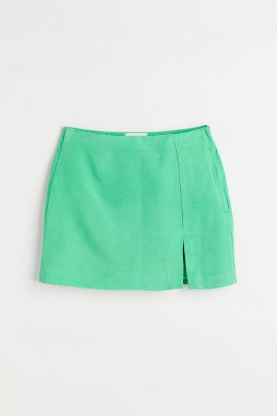 Short Linen-blend Skirt | H&M (US)