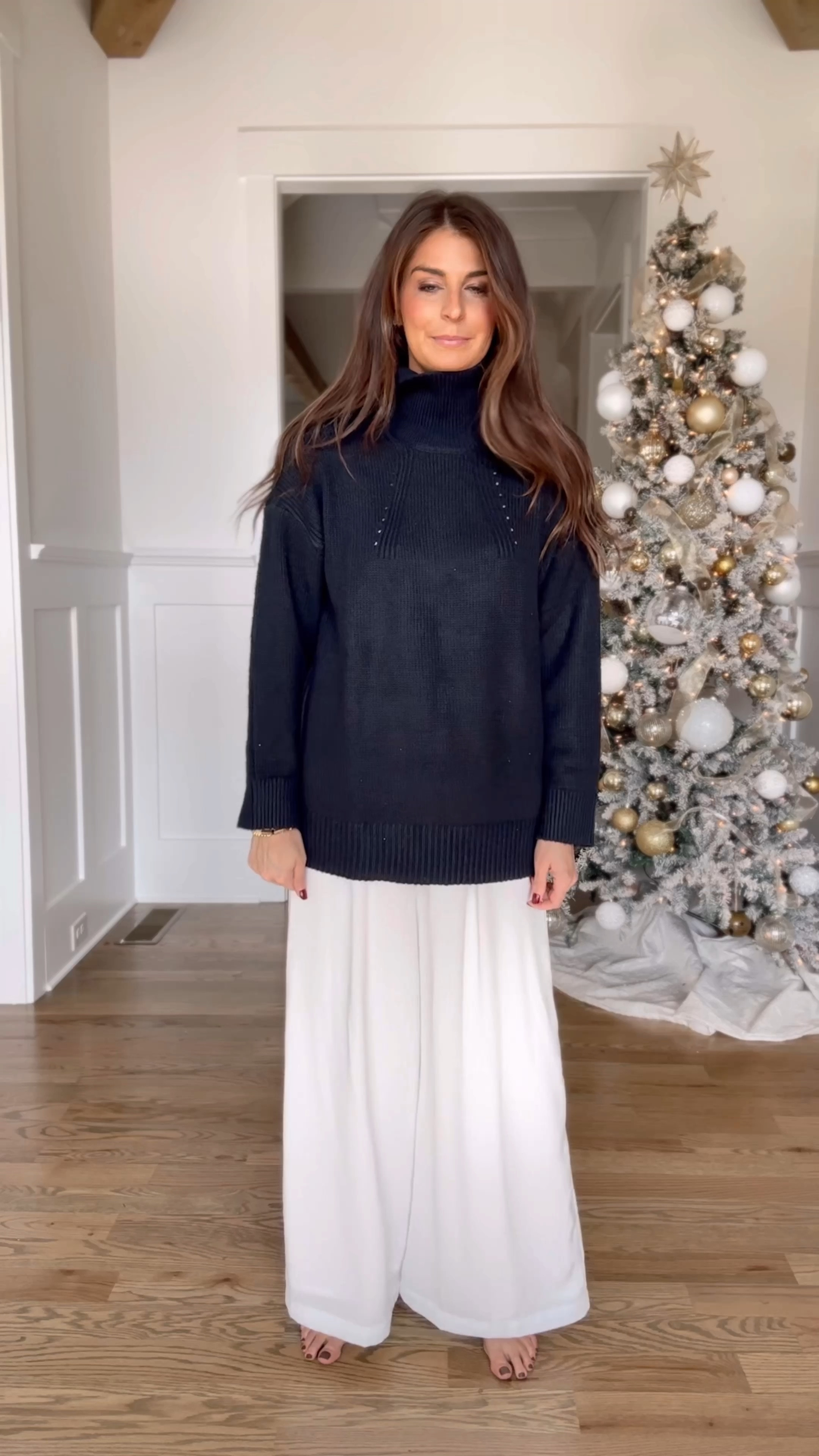 Wear vs Style

Sweater - small (could have done xs) 
Pants - small / need a long 
Tie 
Jackets - xs 
Boots TTS 


#LTKSeasonal #LTKHoliday #LTKVideo