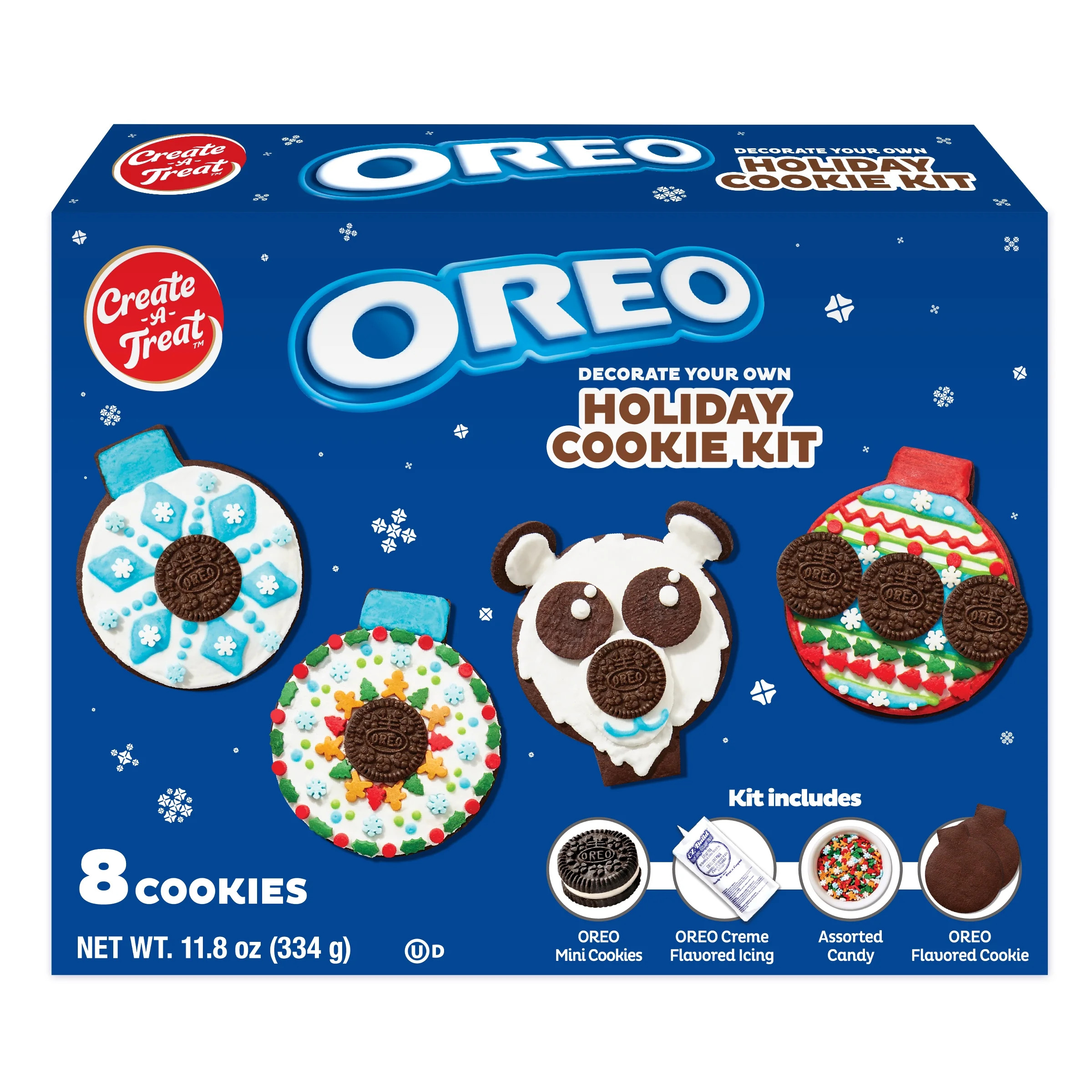 Create a Treat OREO® Christmas Cookie Kit, 1 Count, 11.8 Ounces, Baked (Shelf Stable) | Walmart (US)