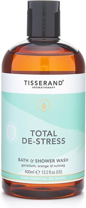 Tisserand - Total De-Stress - Bath & Shower Wash - Orange, Geranium, Nutmeg Essential Oil - 100% ... | Amazon (UK)