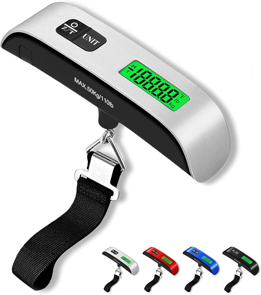Luggage Scale, 110lb Luggage Weight Scale with 4 Unit Switching Functions&LED Display, Luggage Sc... | Amazon (US)