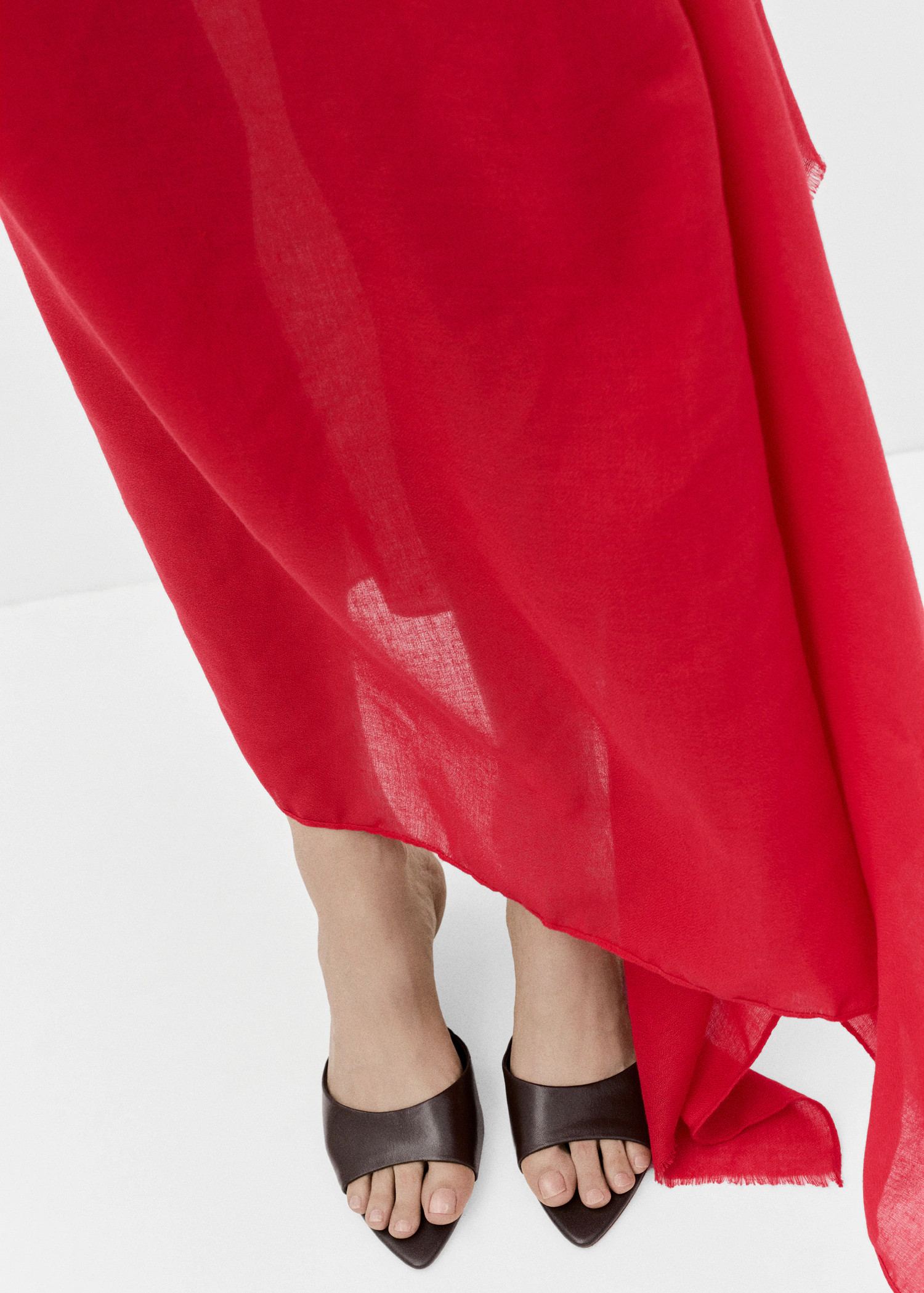 Kitten-heel leather sandal - Women | MANGO USA | Mango (US/MX/AU)