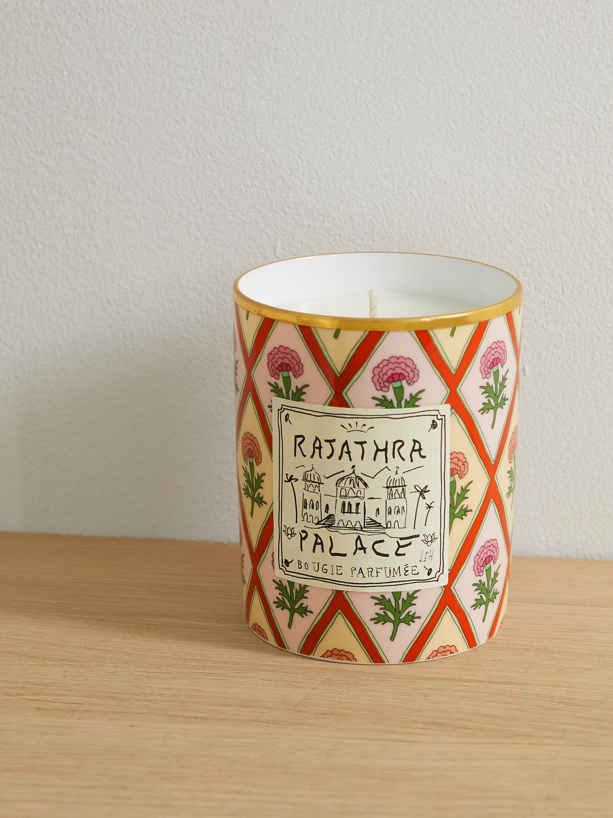 Pink + Luke Edward Hall Rajathra Palace scented candle, 320g | GINORI 1735 | NET-A-PORTER | NET-A-PORTER (US)