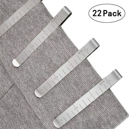 Moonsky Sewing Clips Stainless Steel Hemming Clips Measurement Ruler Quilting Supplies | Walmart (US)