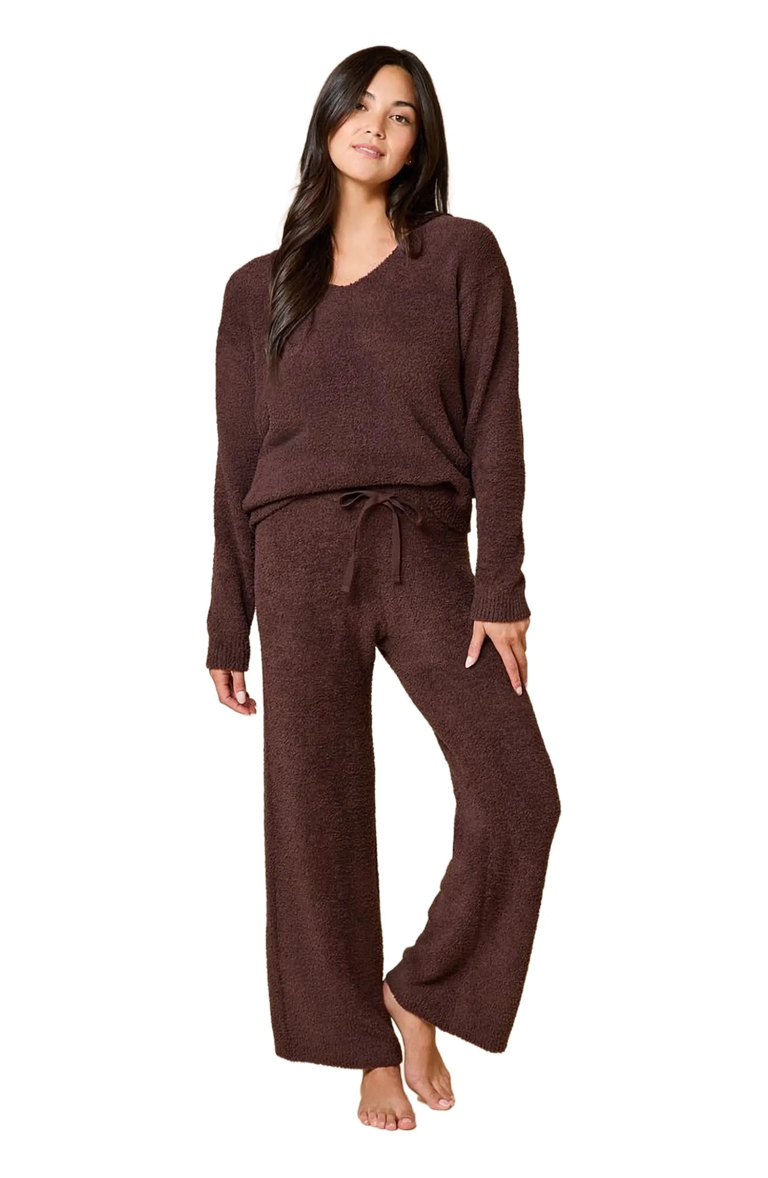 Solid Marshmallow V-Neck Lounge Set | Nordstrom