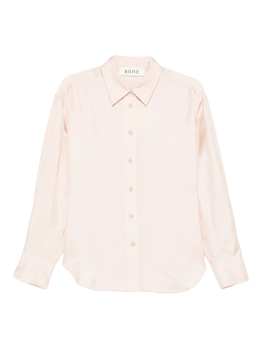 Róhe button-fastening Shirt | Pink | FARFETCH | Farfetch Global